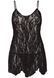 Сорочка беби-долл Leg Avenue Rose Lace Flair Chemise Black, Queen Size 107122 фото 2