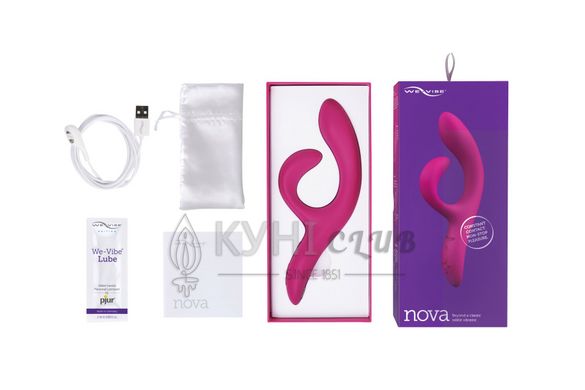 Смарт вибратор-кролик We-Vibe Nova Fuchsia, эргономичный, регулируемый угол наклона ствола 104894 фото