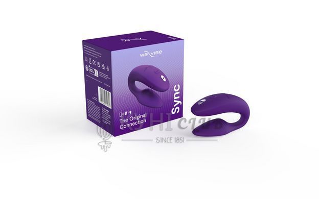 Смарт-вибратор для пар We-Vibe Sync 2 Purple, 10 виброрежимов, пульт ДУ 106789 фото