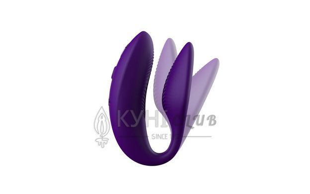 Смарт-вибратор для пар We-Vibe Sync 2 Purple, 10 виброрежимов, пульт ДУ 106789 фото