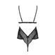 Боди Passion AMBERLY BODY 6XL/7XL black, ассиметричный крой, кружевной лиф, золотая нить 104962 фото 4