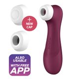 Вакуумний кліторальний стимулятор Satisfyer Pro 2 Generation 3 with Liquid Air Connect App Wіnе Red 105778 фото