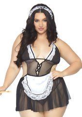 Костюм покоївки Leg Avenue Fantasy French Maid XL/XXL, сукня, трусики, пов&rsquo;язка 105865 фото