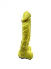 Мило у формі пеніса Чистий Кайф Yellow size XL, крафтове мило-член, натуральне 101341 фото