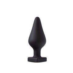 Анальна пробка Blush Temptasia &ndash; Fuck Me Anal Plug &ndash; Black, основа у вигляді сердечка 106857 фото