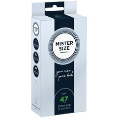 Презервативы Mister Size - pure feel - 47 (10 condoms), толщина 0,05 мм 105956 фото