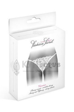 Трусики-стринги с жемчужной ниткой Fashion Secret VENUSINA White 101075 фото