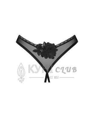 Трусики с доступом Obsessive Latinesa crotchless thong XL/2XL Новинка 107796 фото