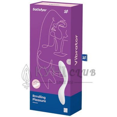 Вібратор із перлинною стимуляцією точки G Satisfyer Rrrolling Pleasure White 104039 фото