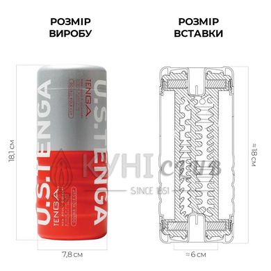 Мастурбатор Tenga US Double Hole Cup (двусторонний большой) с двумя независимыми каналами 100549 фото