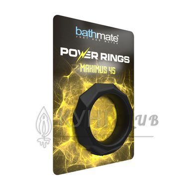 Эрекционное кольцо Bathmate Maximus Power Ring 45mm, Черное 105484 фото