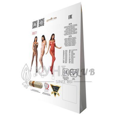Бодистокинг Passion BS071 red, комбинезон на бретелях 109089 фото