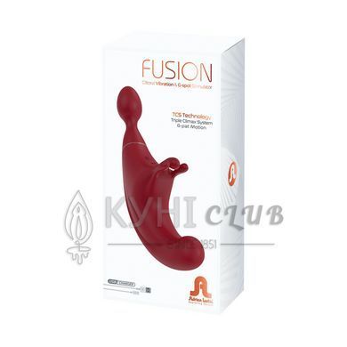 Супервібромасажер 3в1 Adrien Lastic Fusion, вібрації та пульсівний кінчик 104313 фото