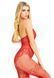 Бодістокінг Leg Avenue Rhinestone Lace and Net, One Size, червоний, зі стразами, відкритий доступ 110072 фото 2