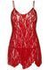 Сорочка бебі-дол Leg Avenue Rose Lace Flair Chemise Red, Queen Size 107123 фото 2