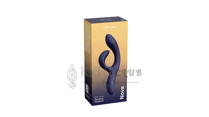 Смарт вибратор-кролик We-Vibe Nova Midnight Blue, эргономичный, регулируемый угол наклона ствола 104895 фото