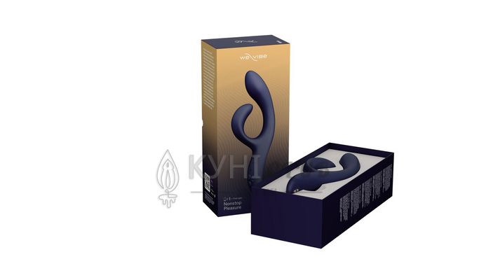 Смарт вібратор-кролик We-Vibe Nova Midnight Blue, ергономічний, регульований кут нахилу стовбура 104895 фото