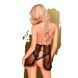Комплект сорочка у стилі 60-х та трусики з доступом Penthouse - Libido Boost Black L/XL 103219 фото 2