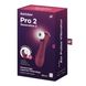 Вакуумный клиторальный стимулятор Satisfyer Pro 2 Generation 3 with Liquid Air Connect App Wine Red 105778 фото 6