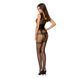 Бодістокінг Passion BS052 black, комбінезон, імітація корсета з підтяжками, панчох і трусиків 109426 фото 4