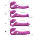 Безремневой вибрострапон с вакуумной стимуляцией Strap-On-Me MULTI ORGASM - M - FUCHSIA 105150 фото 5