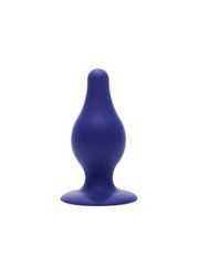 Анальна пробка SilexD (Model 2 size M) Blue двошаровий, силікон+Silexpan 104715 фото