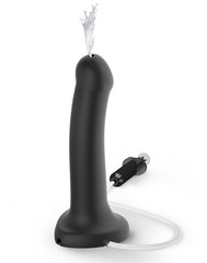 Кончающий фаллоимитатор Strap-On-Me Dildo Cum Black, диаметр 3,6см, силикон, насадка для страпона 101854 фото