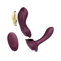 Смарт-вібратор у трусики Zalo - AYA Velvet Purple, насадка та пульт ДК 104625 фото