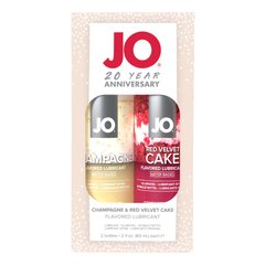 Набор вкусовых смазок JO Champagne & Red Velvet Cake (2×60 мл), Limited Edition 105084 фото