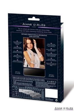 Митенки сетка Anne De Ales White 100089 фото
