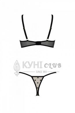 Еротичний комплект Passion MARINA SET WITH OPEN BRA, S/M, beige, відкриті чашки 107740 фото