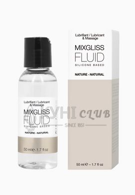 Лубрикант на силіконовій основі MixGliss FLUID NATURE (50 мл) без запаху 100405 фото