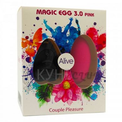 Віброяйце Alive Magic Egg 3.0 Pink із пультом ДУ 108842 фото