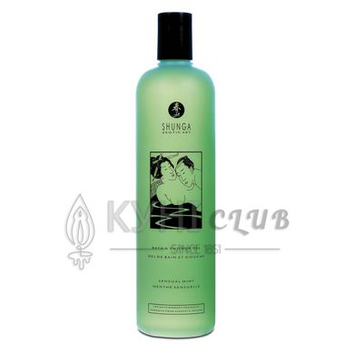 Гель для душа Shunga Shower Gel - Sensual Mint (500 мл) с растительными маслами и витамином Е 101286 фото