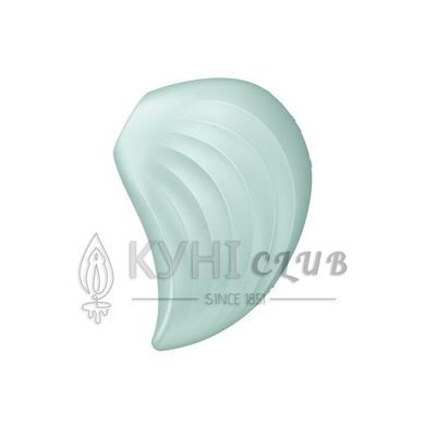 Вакуумний кліторальний стимулятор із вібрацією Satisfyer Pearl Diver Mint 104040 фото