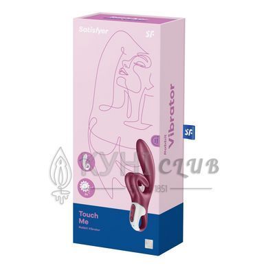 Вібратор-кролик Satisfyer Touch Me Red, подвійний відросток, 3 потужні мотори 105752 фото
