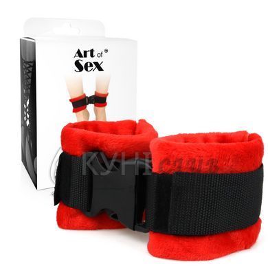 Поножі Art of Sex Ankle Cuffs - Soft Touch Червоні 106483 фото