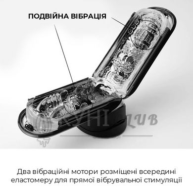 Мастурбатор Tenga Flip Zero Electronic Vibration Black, изменяемая интенсивность, раскладной 101201 фото