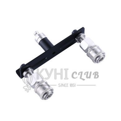 Двойной коннектор для секс-машин Hismith Quick Connector Adapter with Double Head, система KlicLok 104201 фото