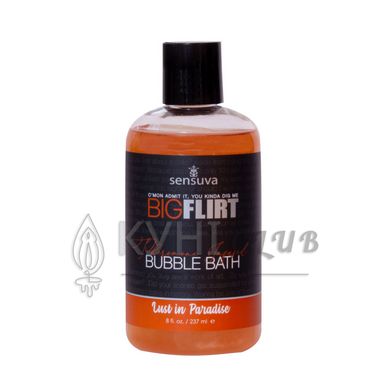 Піна для ванни Sensuva — Big Flirt Pheromone Bubble Bath — Lust in Paradise (237 мл) 105826 фото