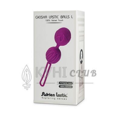 Вагинальные шарики Adrien Lastic Geisha Lastic Balls BIG Violet (L), диаметр 4см, вес 90гр 101374 фото