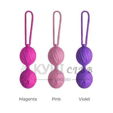 Вагинальные шарики Adrien Lastic Geisha Lastic Balls BIG Violet (L), диаметр 4см, вес 90гр 101374 фото