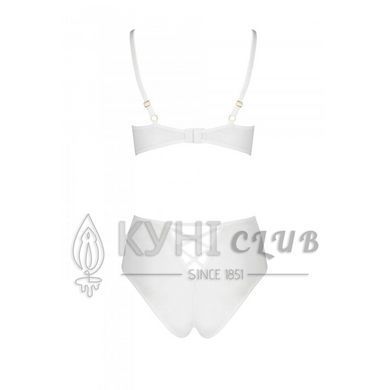 Еротичний комплект з малюнком Passion LOVELIA BIKINI L/XL, white 102610 фото