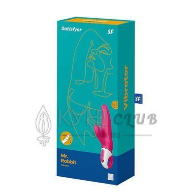 Мощный вибратор-кролик Satisfyer Vibes Mr. Rabbit, два мотора, литой силикон, 12 режимов работы 101215 фото