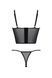 Комплект Passion KERRIA SET black, XXL/XXXL сетка+кружево, бюстье и стринги 108515 фото 4