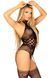 Кружевной бодистокинг с открытым доступом Leg Avenue High neck lace bodystocking One size Black 110073 фото 1