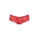 Трусики-бразилиана из цветочного кружева Raja Thong red L/XL - Passion 102962 фото 5