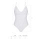 Боди с ажурным декором и открытым шагом Ursula Body white L/XL &mdash; Passion 103730 фото 5