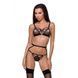 Стринги из стреп MEGGY THONG black L/XL - Passion Exclusive 101803 фото 1