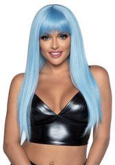 Довга блакитна перука Leg Avenue Long straight bang wig Blue, гладенька, 61 см 110074 фото